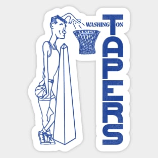 Defunct Washington Tapers Basketball Team Sticker